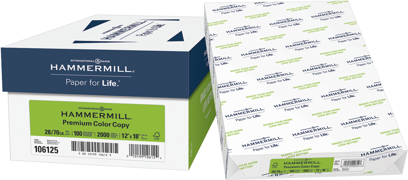 Paper Copy Colour 100b 12x18 500/pk - Hammermill (850x850), Png Download