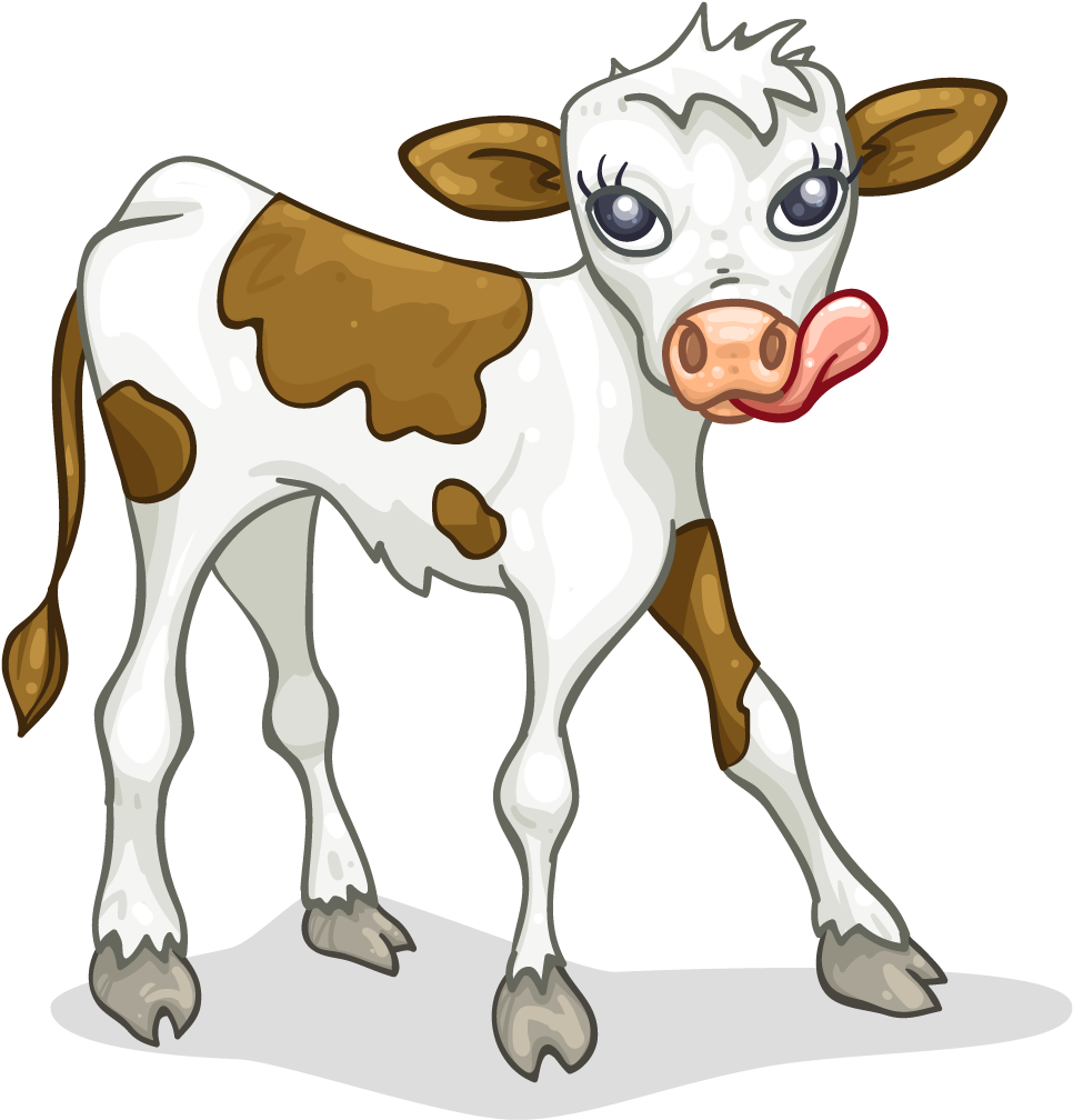 Cow And Calf Silhouette At Getdrawings - Calf Clipart (1024x1024), Png Download