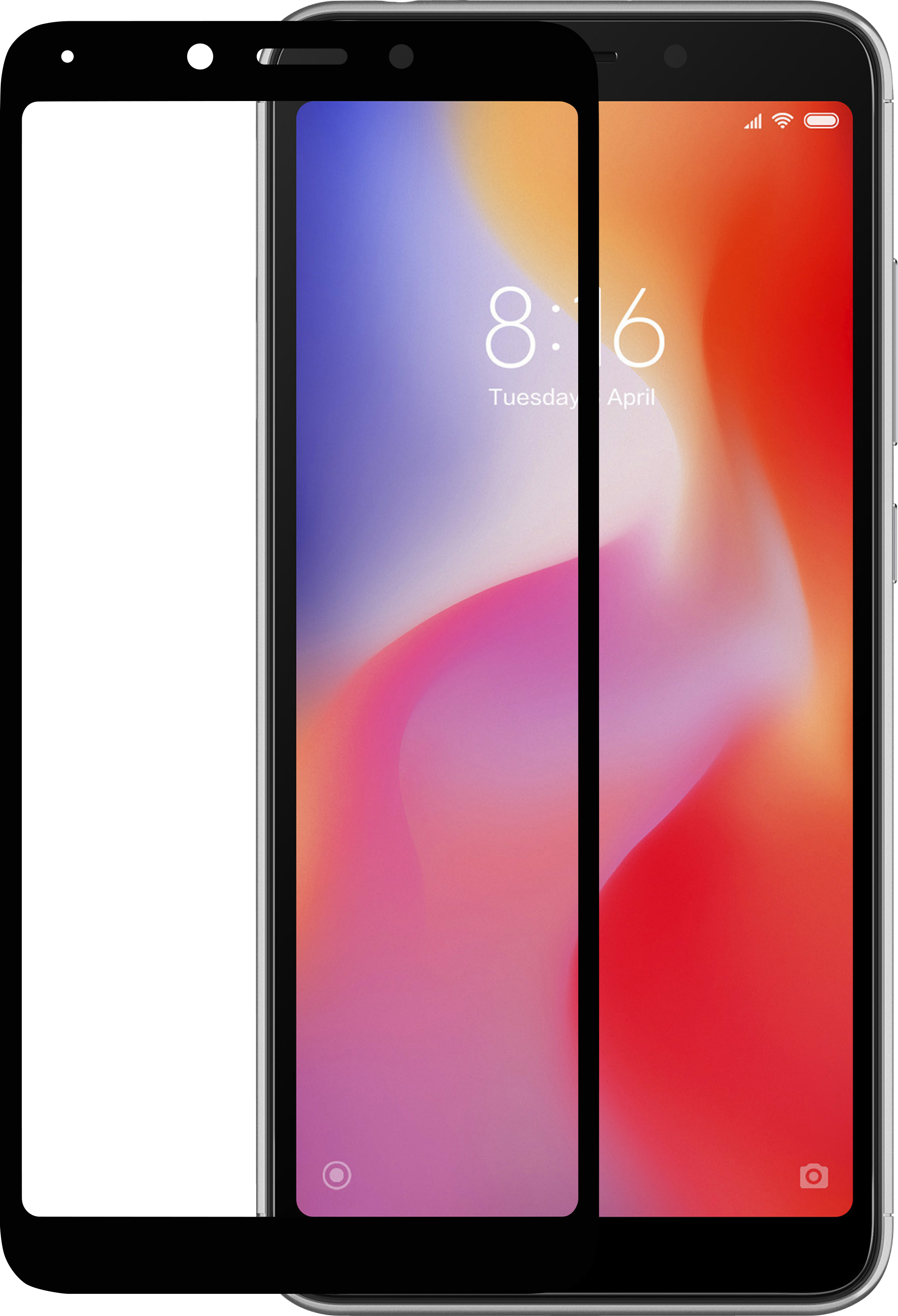 Azuri Tempered Glass Flat Rinox Armor - Redmi Png Mobile Frame (2106x3087), Png Download