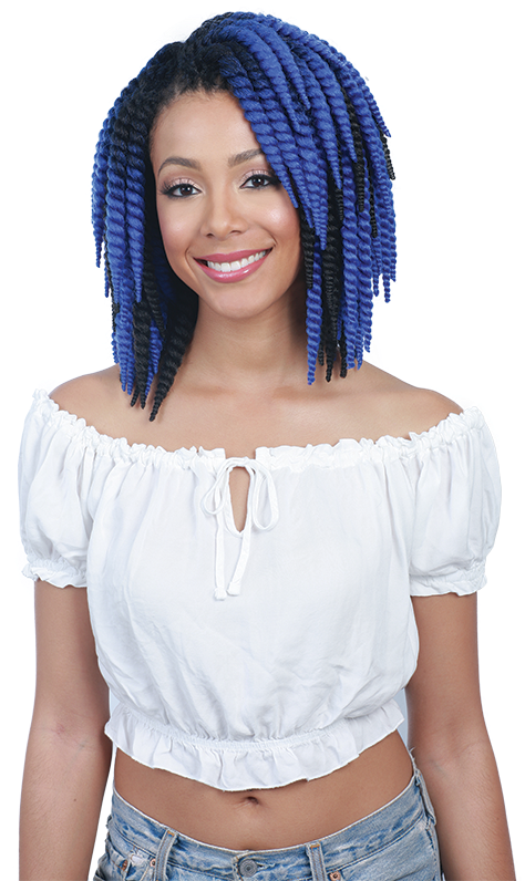 Bobbi Boss Senegal Bomba Skinny Twist 8″ 2 Pack - Braid (533x800), Png Download