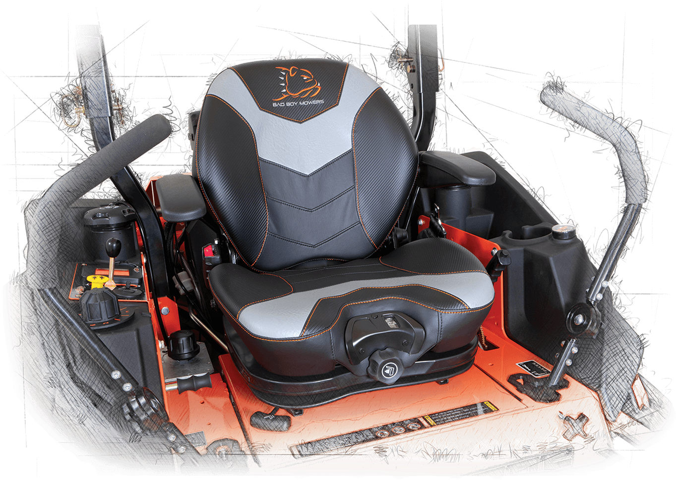 Bobcat zero turn suspension seat