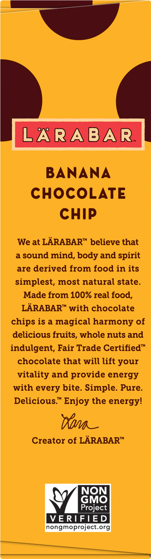 Larabar Limited Edition Banana Chocolate Chip Fruit - Tan (1800x1800), Png Download