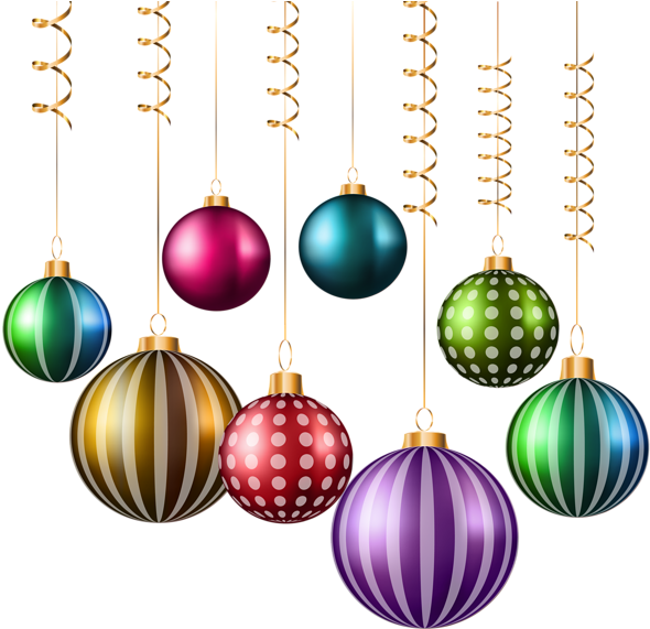 Christmas Balls Png Transparent Image - Christmas Ball Png Transparent (600x576), Png Download