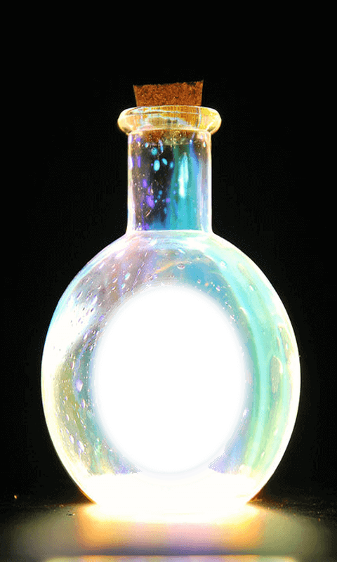 3d Bottle Photo Frame - Dream In A Bottle (480x800), Png Download