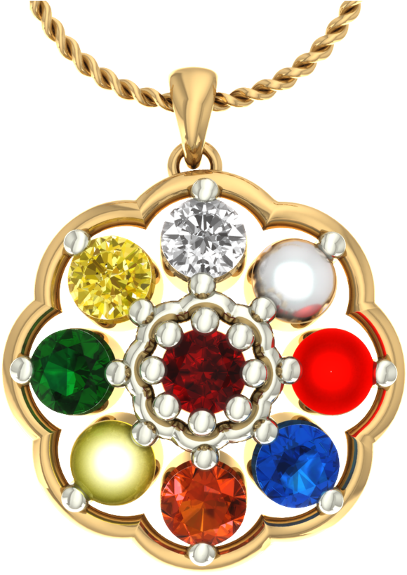 Navaratna Stone Gold Jewellery - Mlg Gold Chain Png (900x900), Png Download
