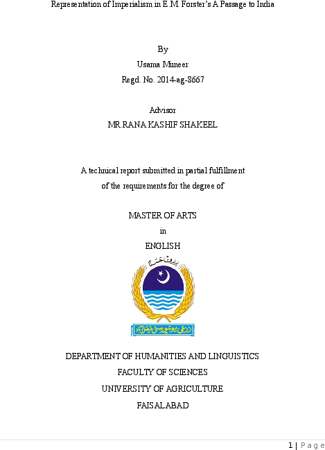 Docx - University Of Agriculture (612x792), Png Download