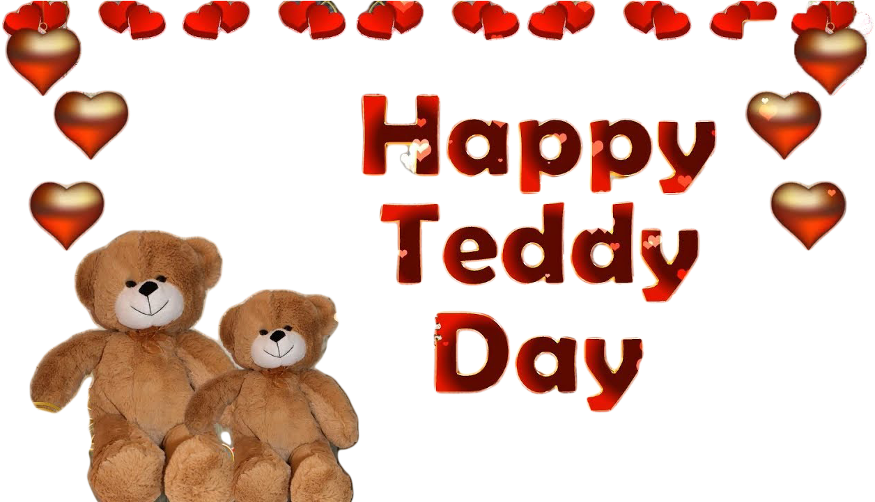 Happy Teddy Day Png Image - Valentine's Day (1280x720), Png Download