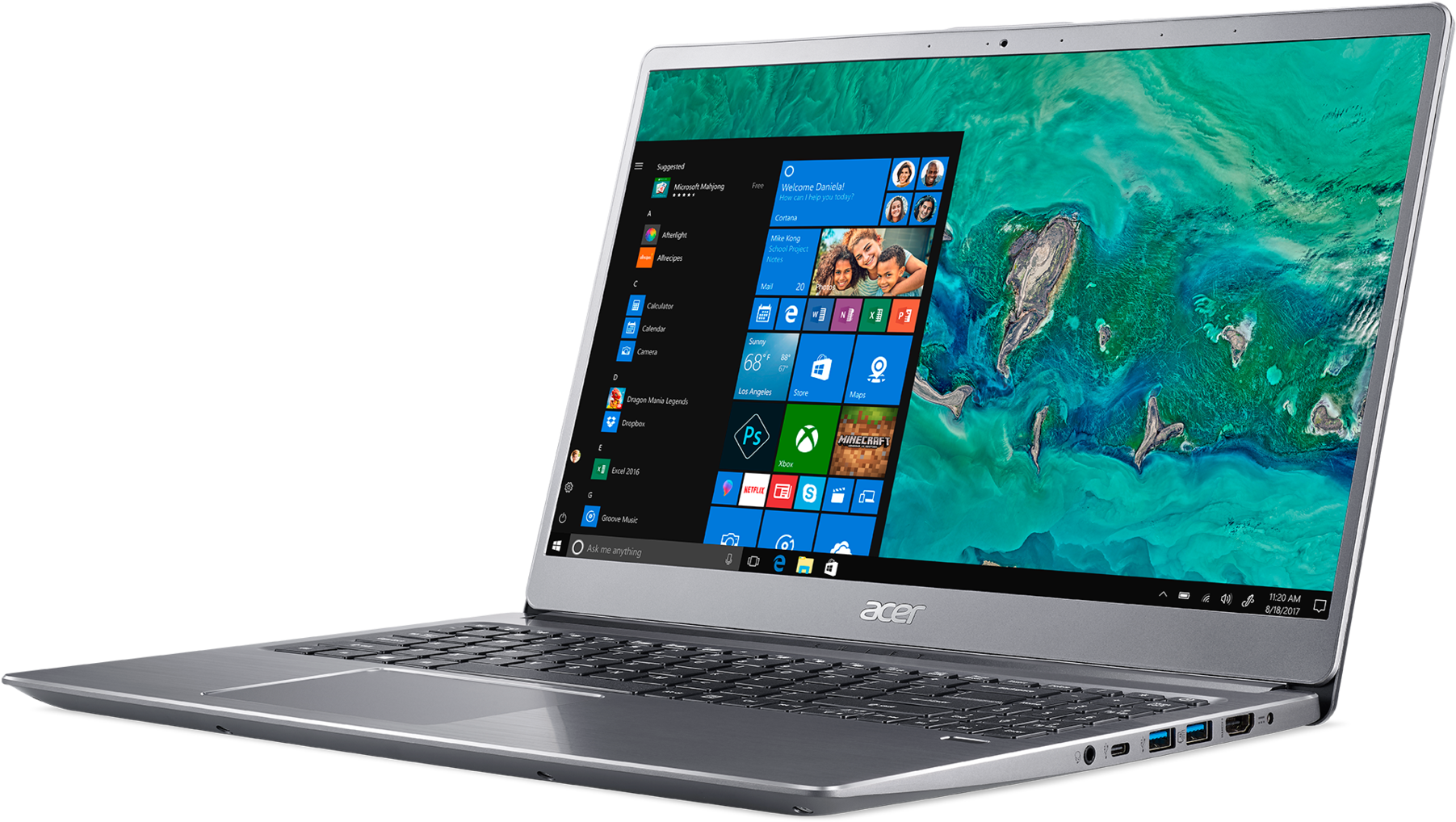 Acer Laptop Swift 3 Sf315 52g 55mh Intel Core I5 8th - Sf314 54 54m7 (1920x1115), Png Download