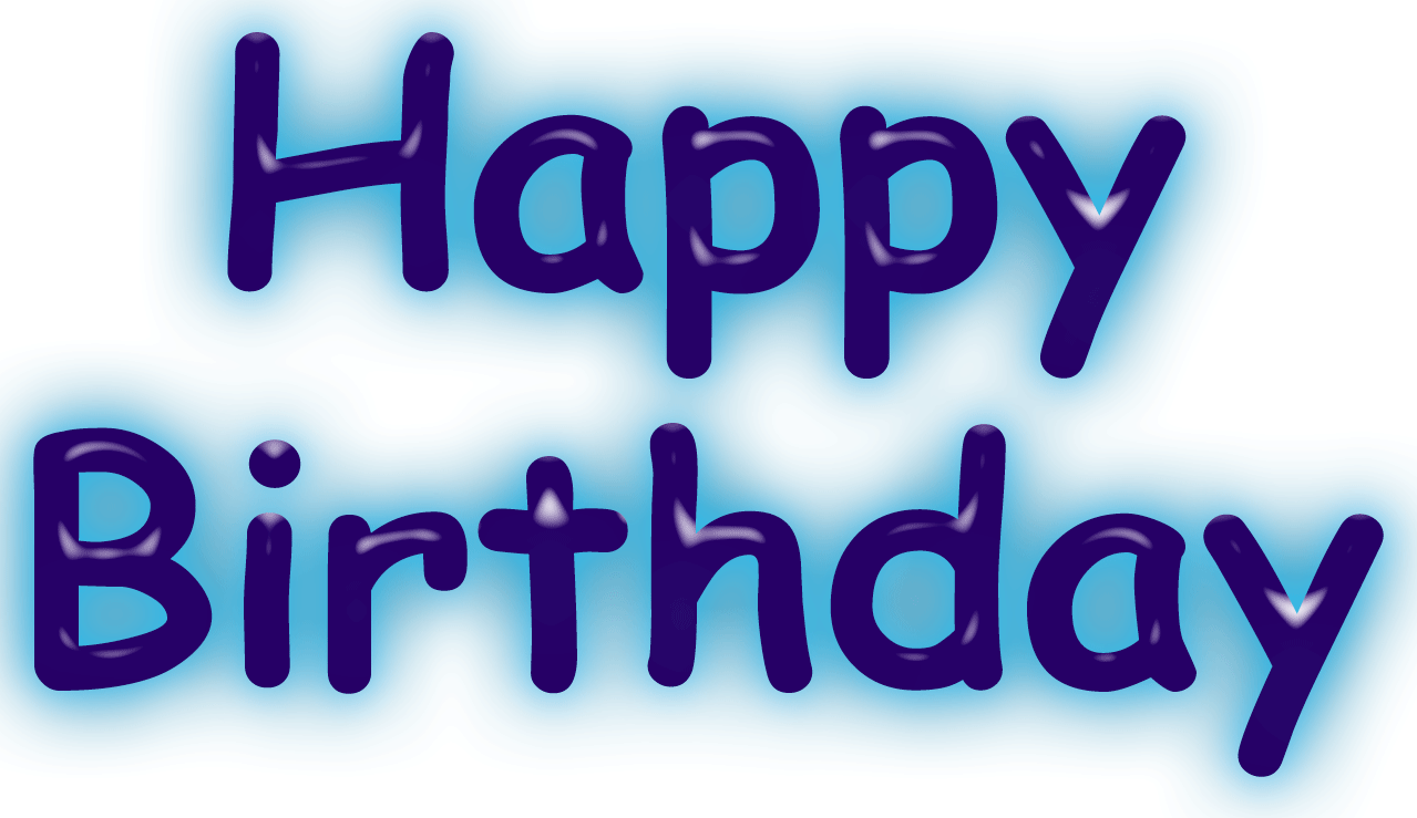 Blue Birthday Png