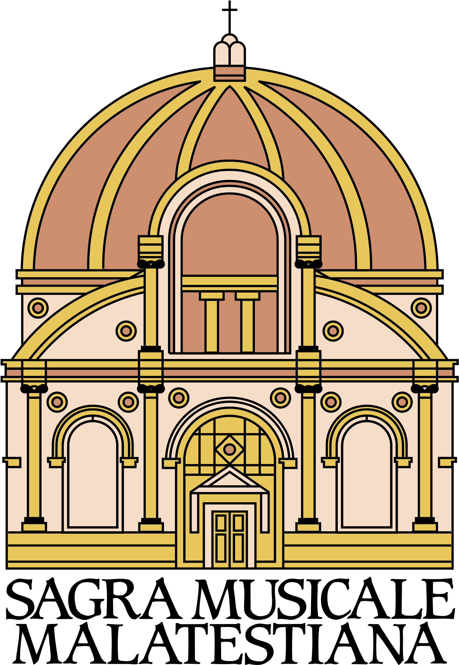 Vector Free Stock Sagra Musicale Malatestiana Logo - Arch (2400x2400), Png Download