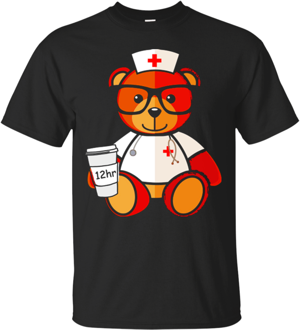 Teddy Bear Nurse Nursing T Shirt For Valentine - Playeras De Cumpleaños De Emojis (1155x1155), Png Download
