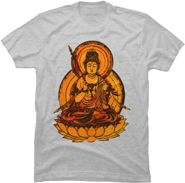 Gold Circular Tribal Dragon $25 - T-shirt (650x650), Png Download