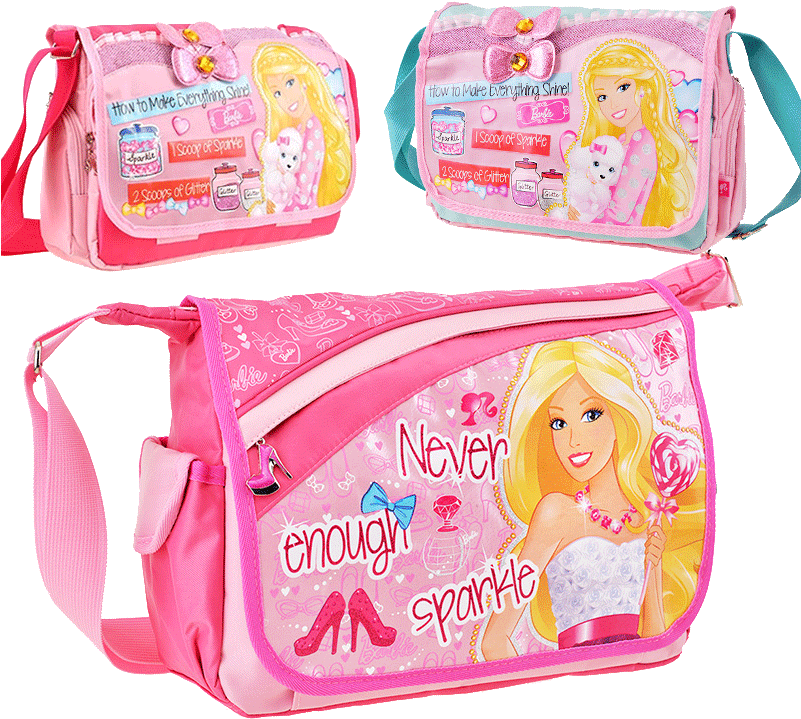 Barbie Girl Bag Princess Messenger Bag Primary School - Bag (800x800), Png Download