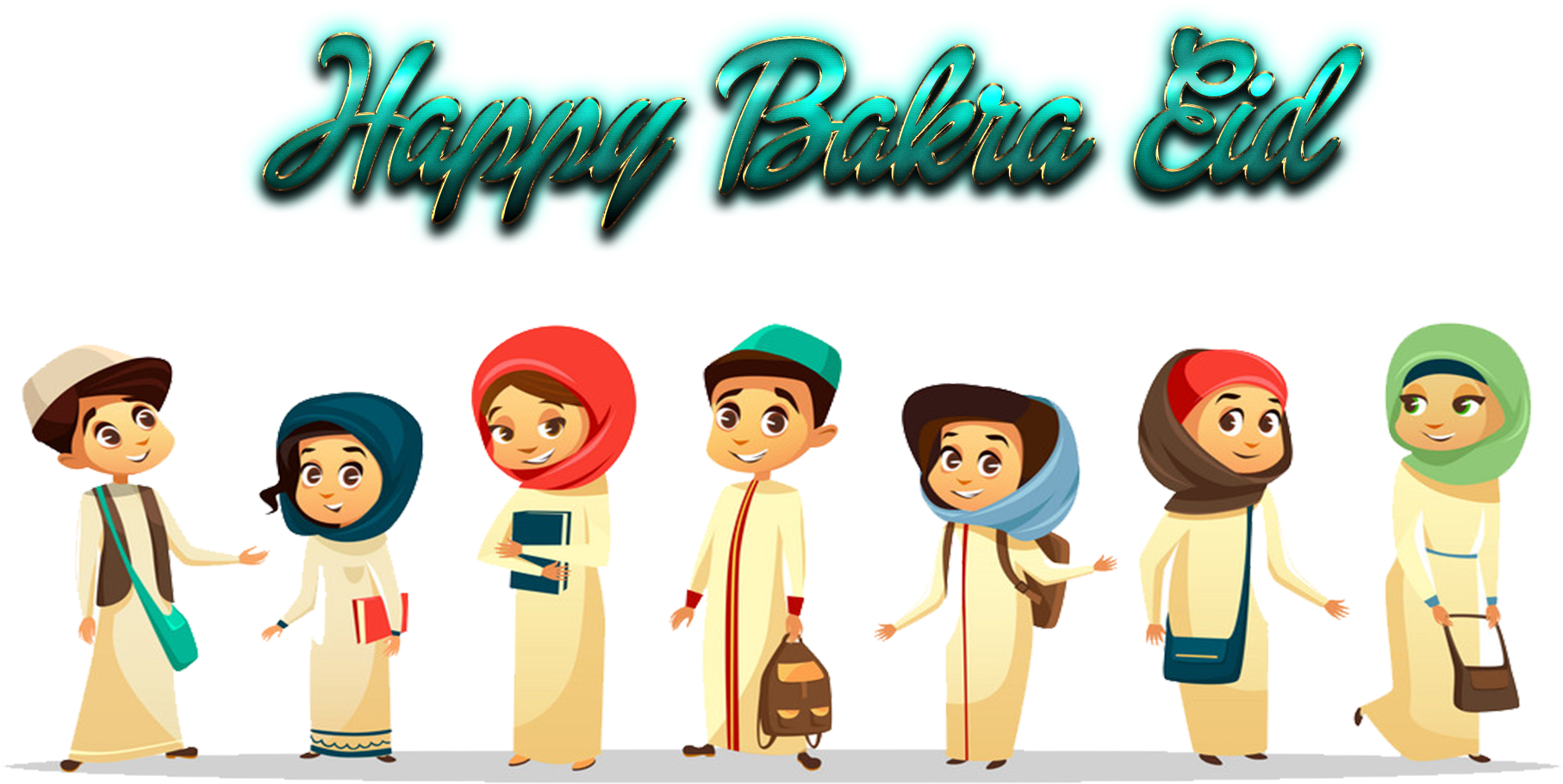 Muslim Students Cartoon (1920x1200), Png Download
