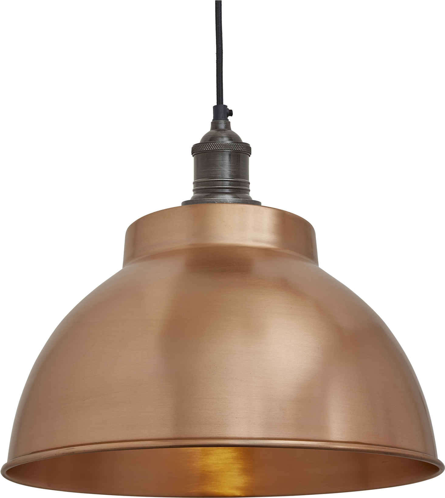 Brooklyn Dome Pendant - Pewter Dome Pendant Light (2048x2048), Png Download