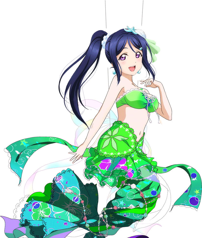 More Idol Edits On Twitter - Love Live Mermaid Eli (1024x1024), Png Download