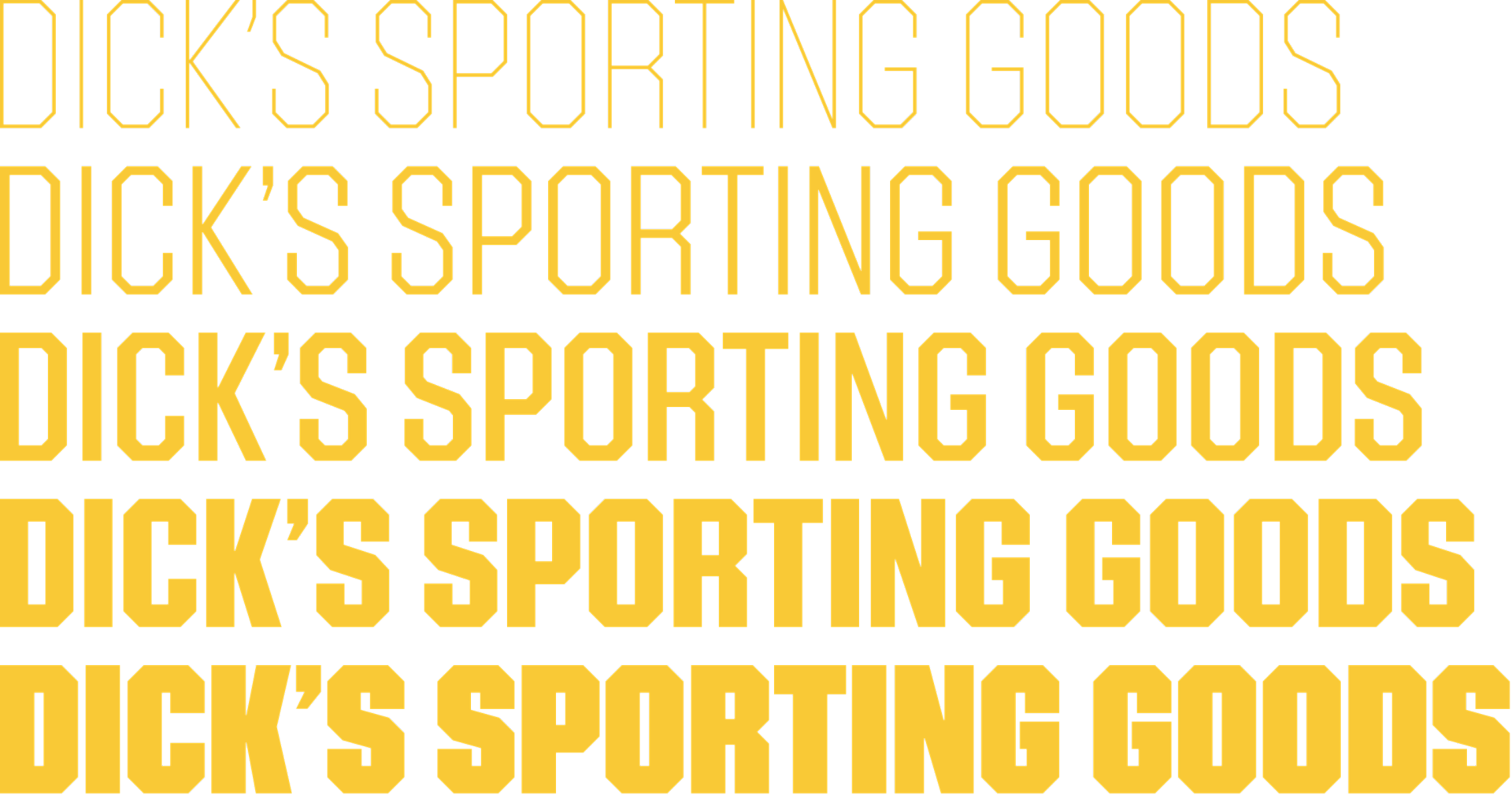 Role Design Direction - Dicks Sporting Goods Font (1920x1010), Png Download