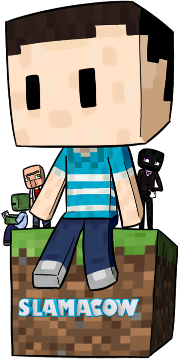 Drawn Minecraft Slamacow - Minecraft Cute Slamacow (894x894), Png Download