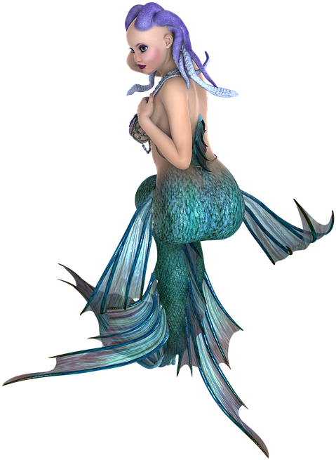Underwater Fantasy Creature Transparent Background (606x720), Png Download