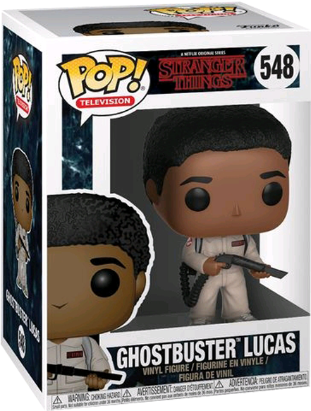 Lucas Ghostbuster Pop Vinyl Figure - Funko Pop Stranger Things Lucas (600x600), Png Download