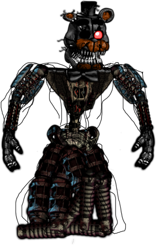 Editnightmare Molten Freddy - Nightmare Molten Freddy (663x963), Png Download