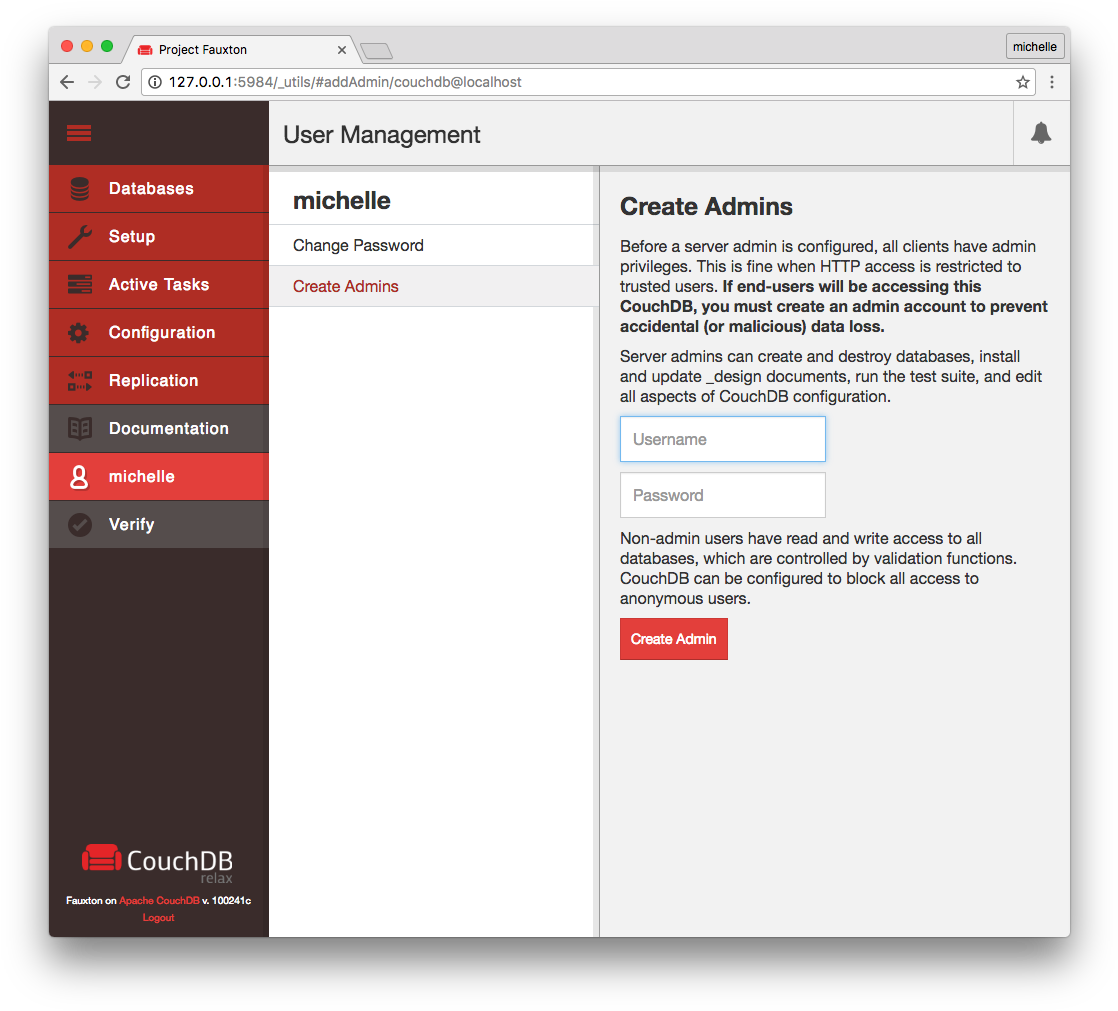 Admin - Couchdb Interface (1133x1022), Png Download