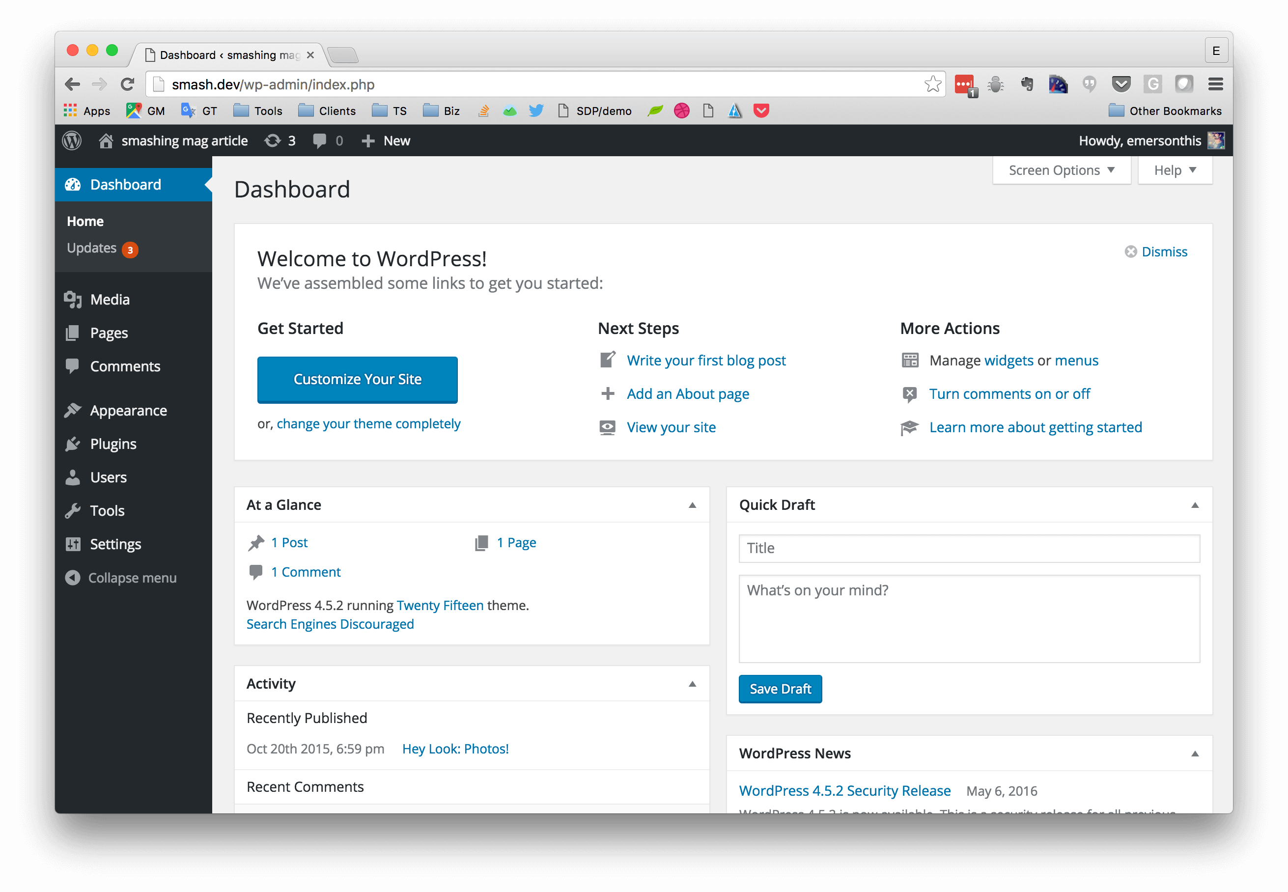 06 Posts Menu Hidden Preview Opt - Wordpress Single Category Admin (2622x1816), Png Download