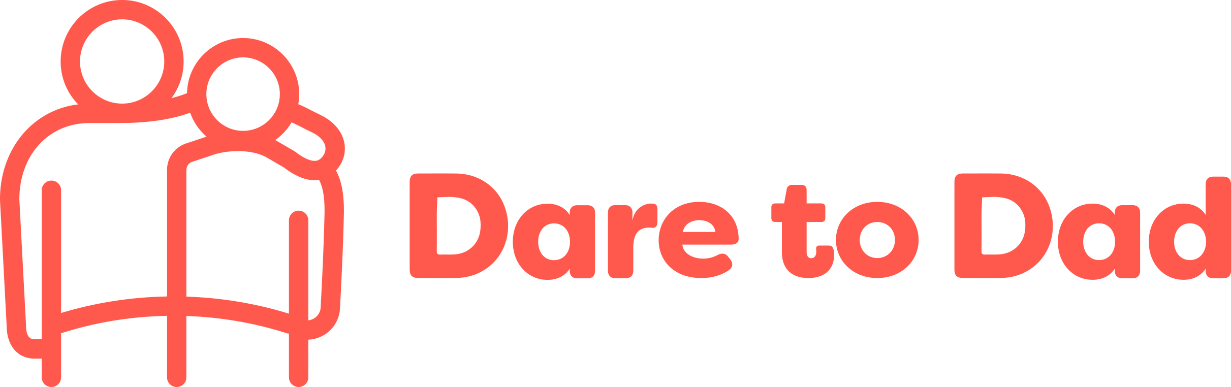 Dare To Dad Empowering Dads - Graphic Design (2423x762), Png Download