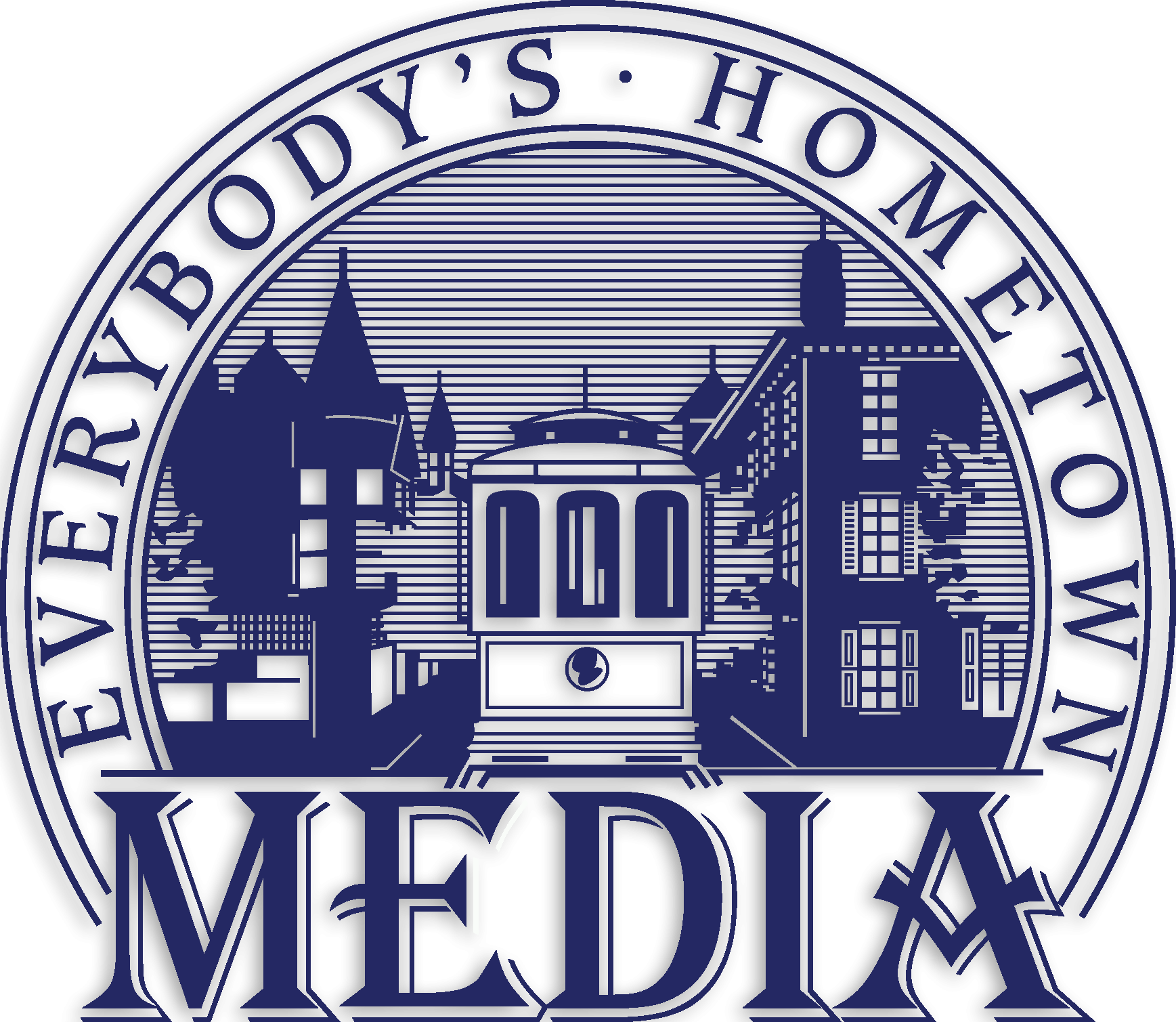 Media Borough Logo - Media Everybody's Hometown (1737x1509), Png Download