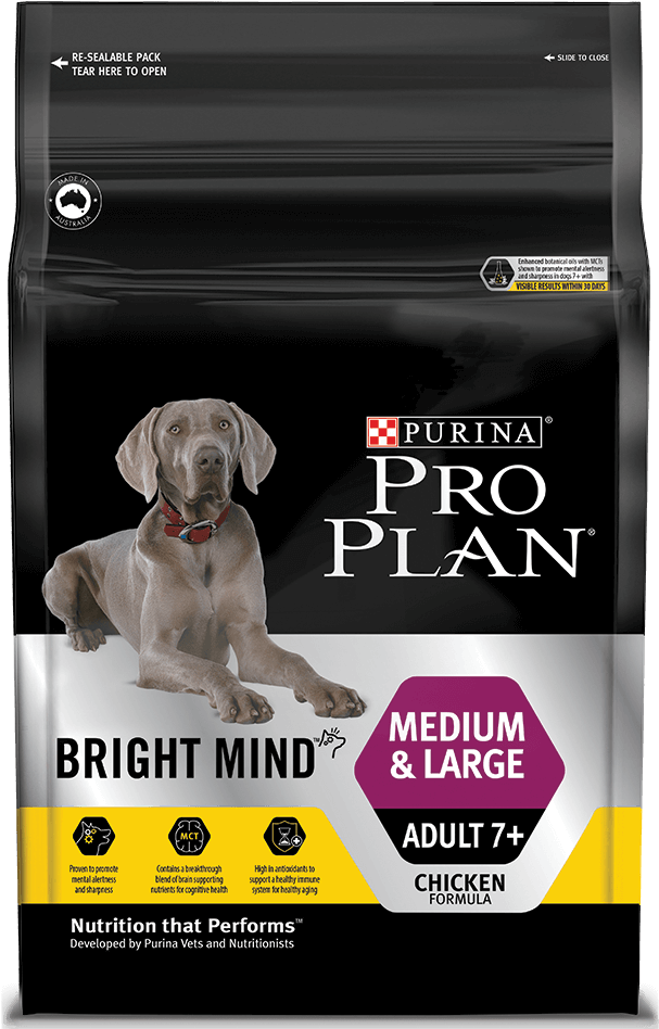 Senior 7 Dog Food Range - Pro Plan Bright Mind Adult Dog (768x1063), Png Download