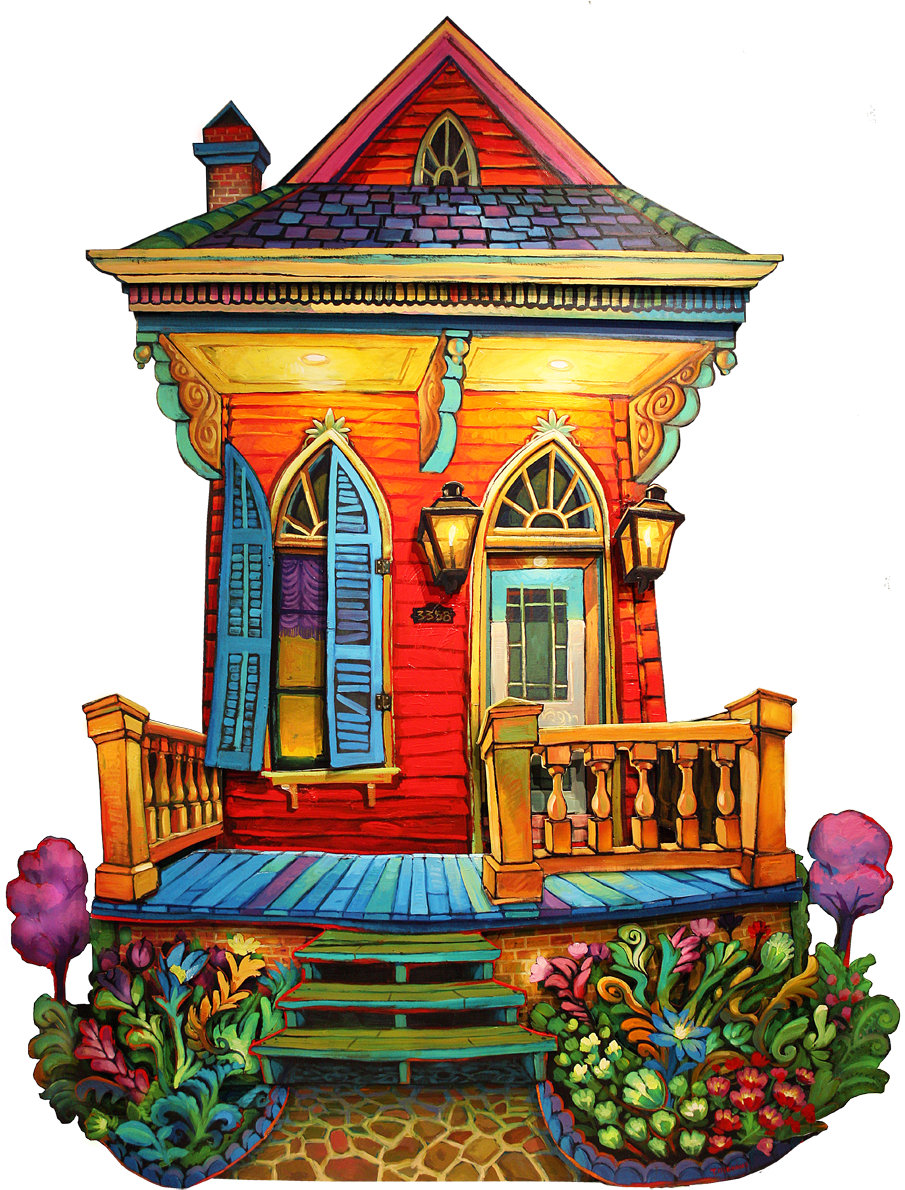 Uptown-garden 904×1,200 Pixels Naive Art, Dream House - Terrance Osborne Coloring Sheets (904x1200), Png Download