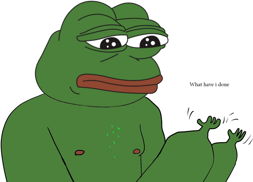 27 Feb - Pepe With Hands (1024x640), Png Download