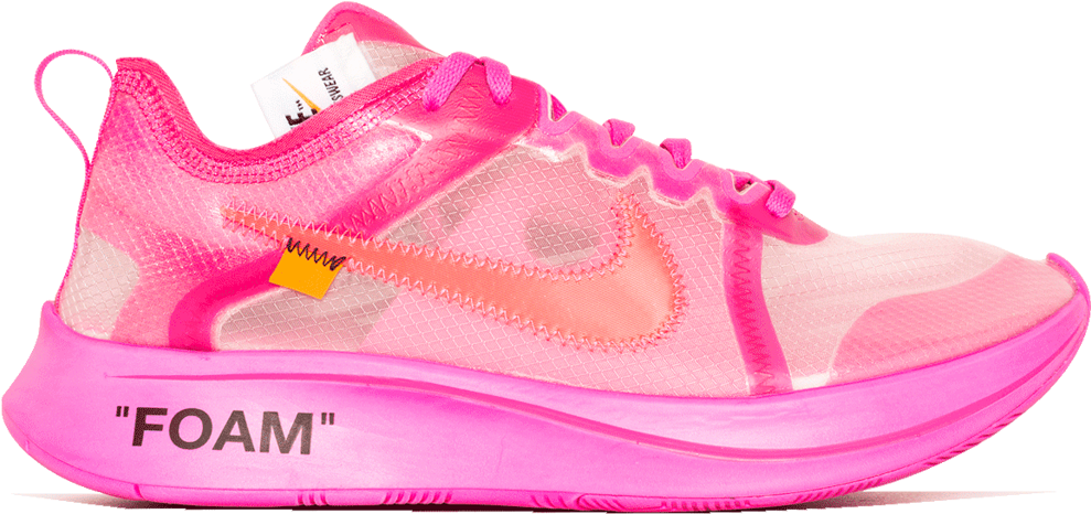 Nike Zoom Fly Off White Pink (1024x768), Png Download