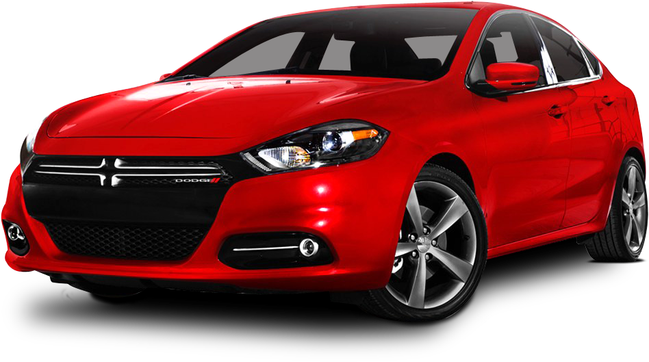 Red Dodge Dart Car - Honda Civic Rs Turbo (1063x696), Png Download