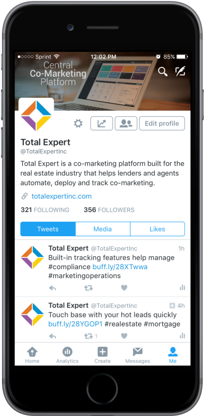 Twitter Dashboard Gives You The Ability To Build Connections, - Linkedin On Phone Gif (1024x1024), Png Download