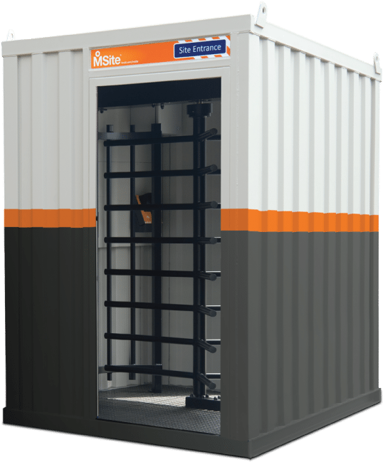 Biometric Construction Site Access Control & Workforce - Turnstile Container (720x720), Png Download
