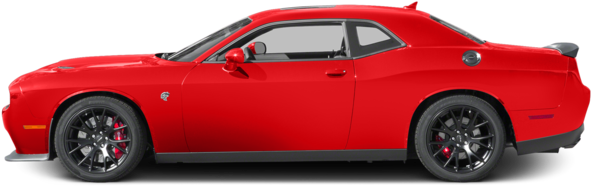 New 2017 Dodge Challenger Srt Hellcat - Dodge Challenger Side View (640x480), Png Download