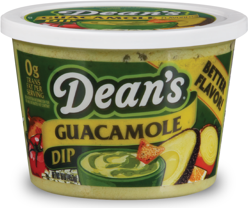 Dean's Dip - Guacamole Flavored - Guacamole Tin (846x728), Png Download
