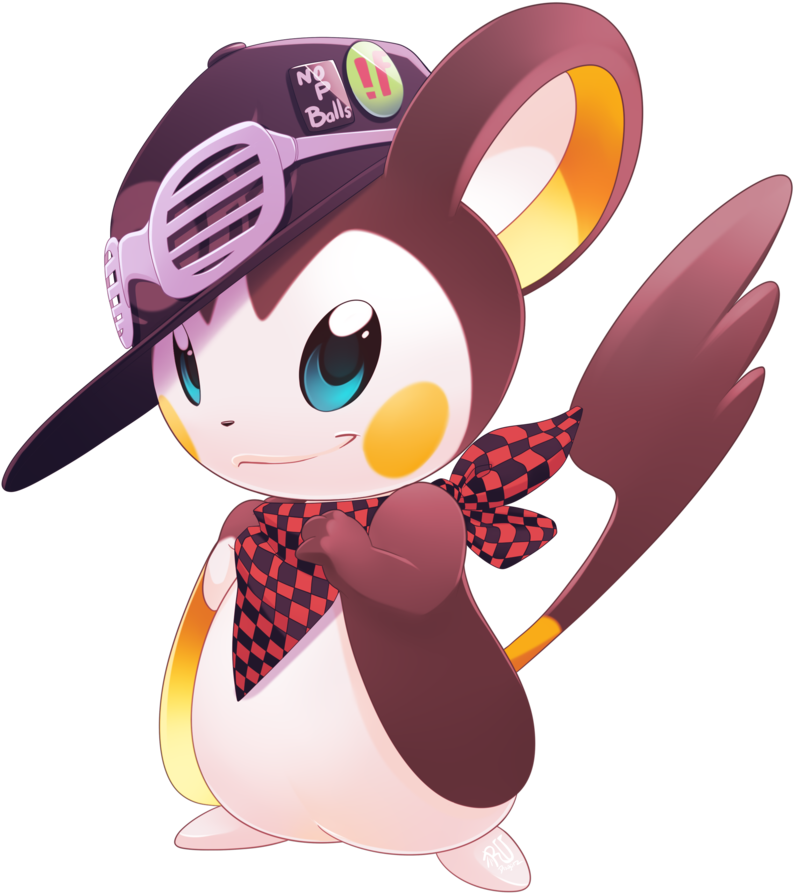 Punk Emolga Oc - Punk Emolga (800x905), Png Download