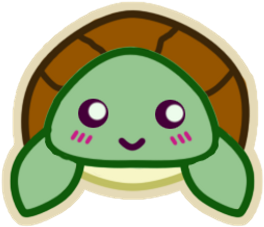 Sea Turtle Clipart Cute - Kawaii Sea Turtle (640x480), Png Download