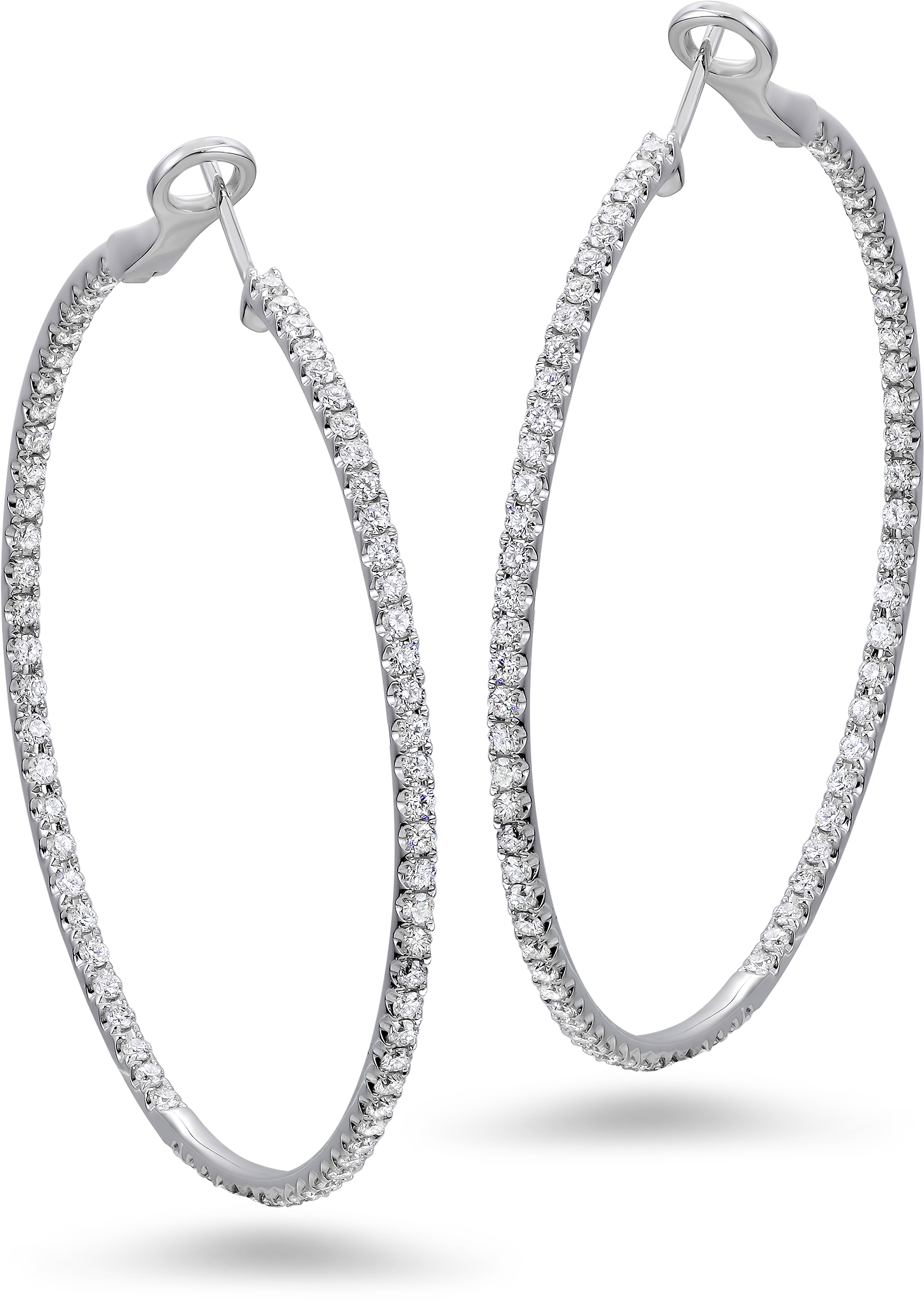 65 Carat Diamond Ring - Earrings (2672x2672), Png Download