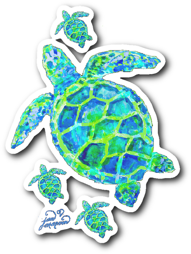 Green Jan Marvin Art Studio Sea Turtle Pictures, Cute - Turtle Iphone Xr Cases (1024x1024), Png Download