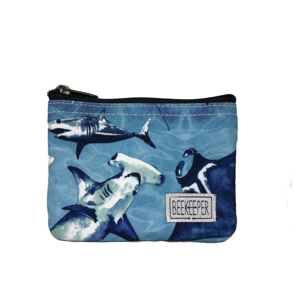 Shark Tank Coin Purse - Great White Shark (960x960), Png Download