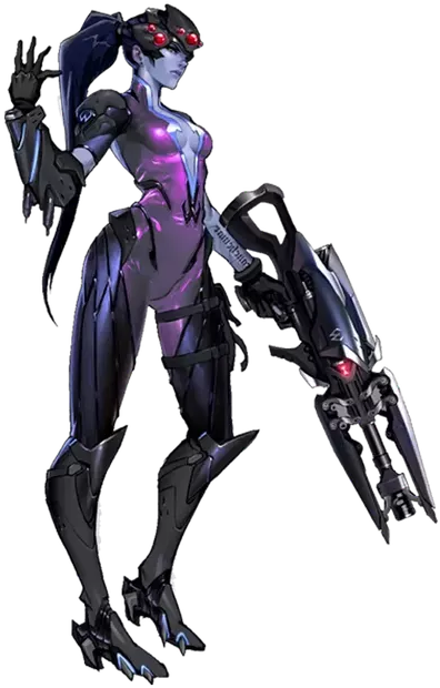 Overwatch Character Png - Overwatch Characters Widowmaker (602x630), Png Download