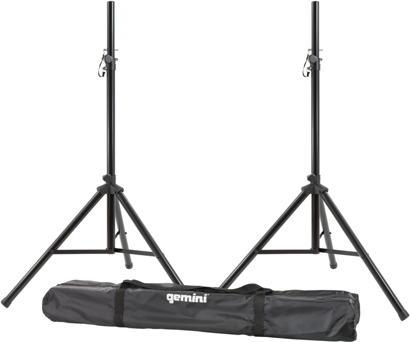 2 Tripod Speaker Stands With Carry Bag - Speaker Stands (1200x800), Png Download