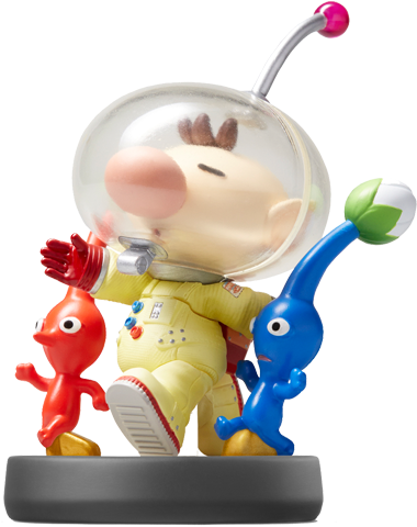 Amiibo - Olimar - Smash V1 - Super Smash Bros Amiibo Olimar (640x480), Png Download