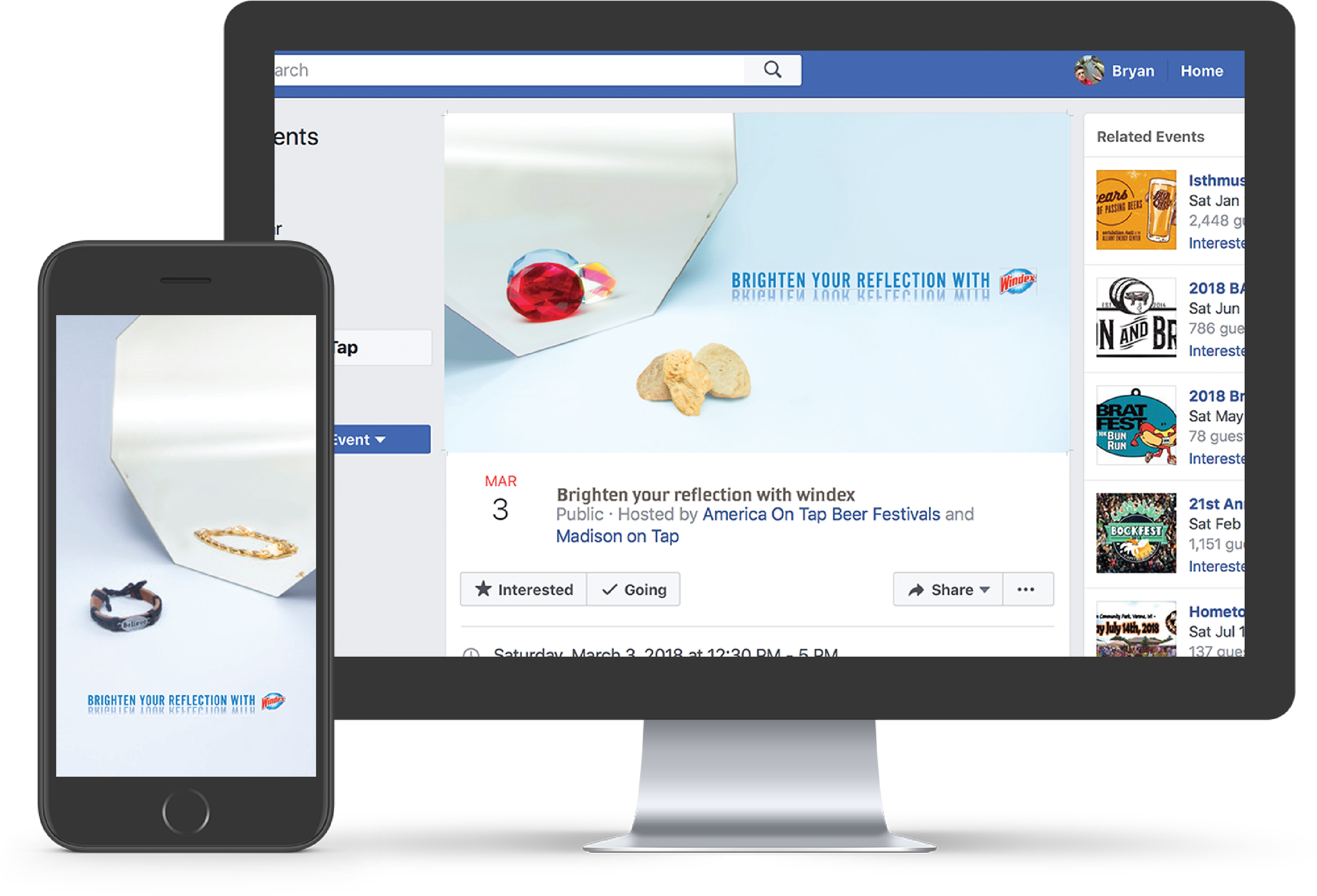 Windex Ads - Website Design Mockup Free (3840x2485), Png Download