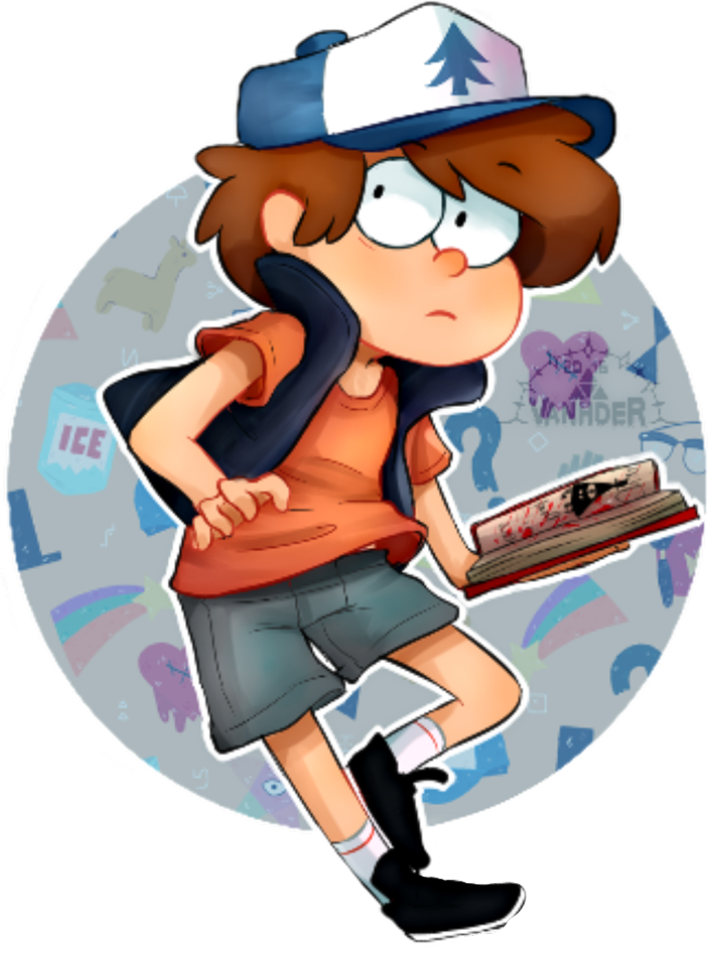 Report Abuse - Dipper Pines Fanart (1024x1380), Png Download