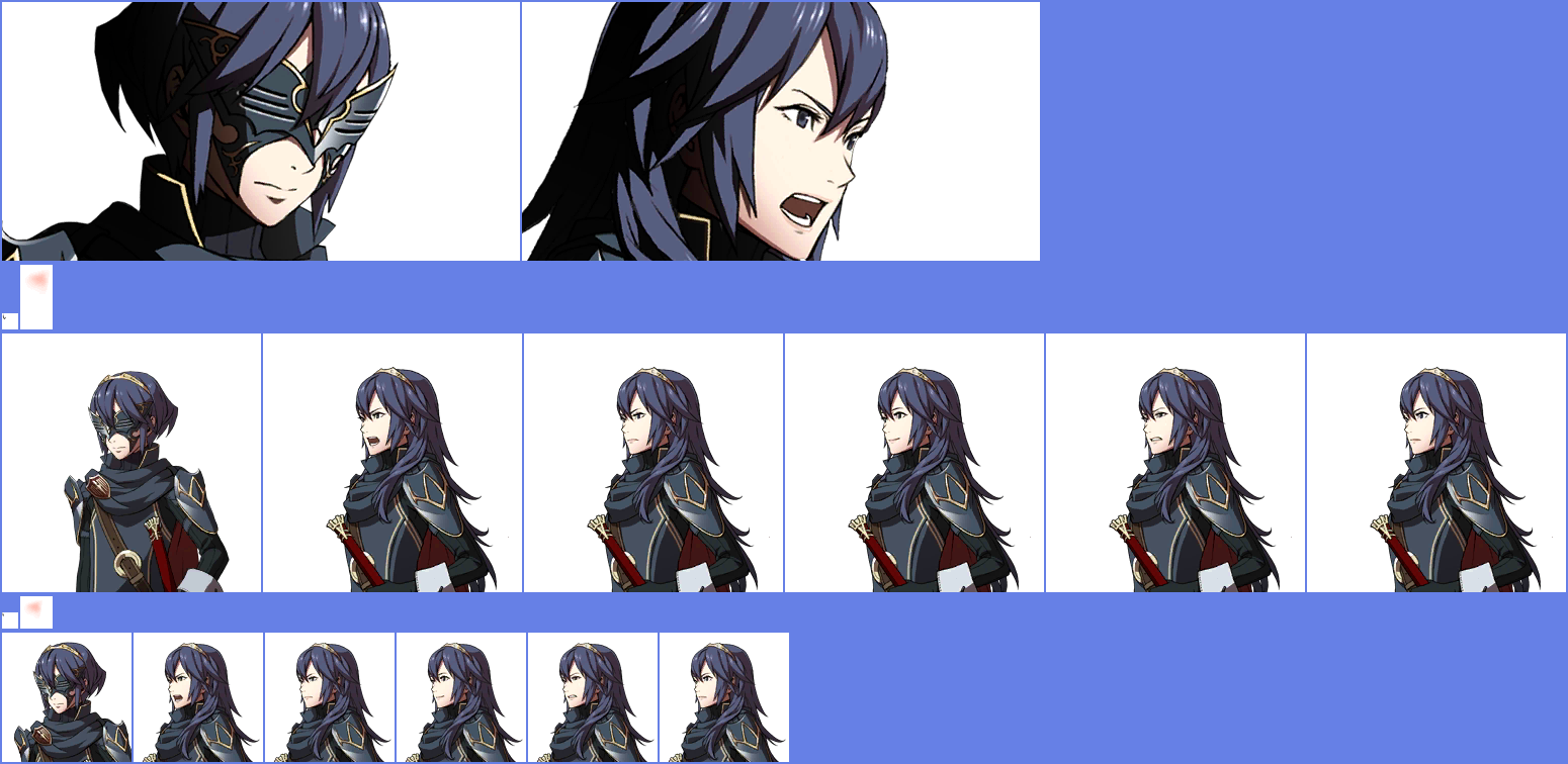Looking For Xnb Portrait Files Of Lucina I Can Use - Fire Emblem Awakening Lucina Sprite (1550x756), Png Download