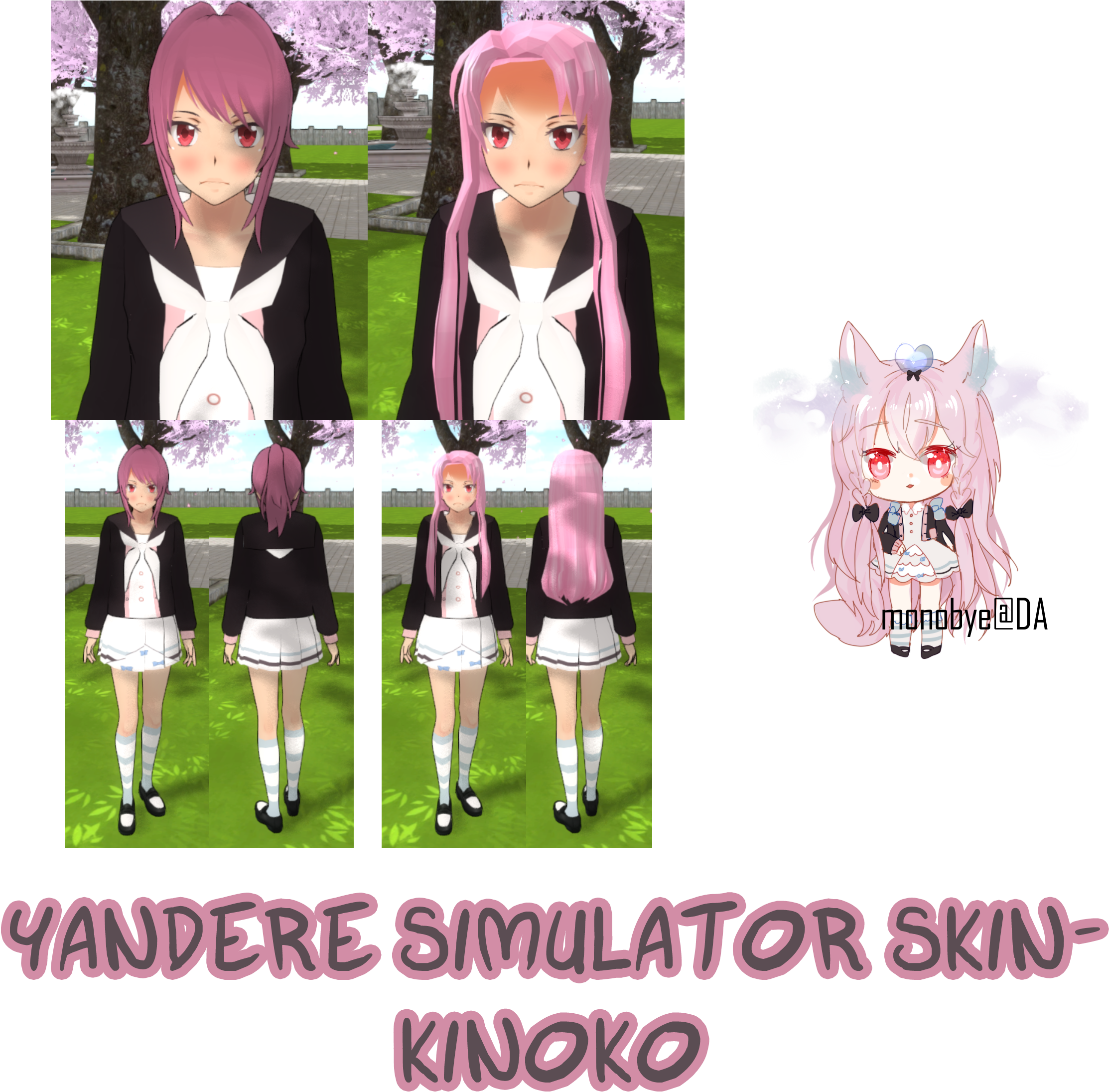 Yandere Simulator Skins 9025 - Doll (2387x2478), Png Download